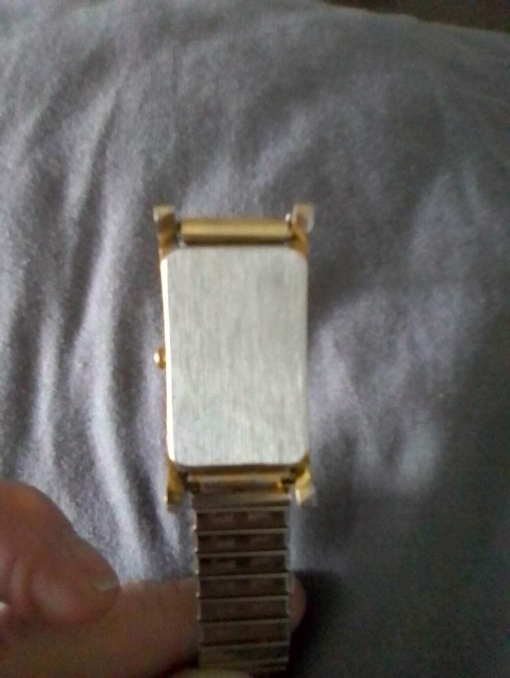 Vintage Gitano Convexe Quartz Japan Movt Gold and Silver Tone W A Speidel Band - Picture 4 of 7